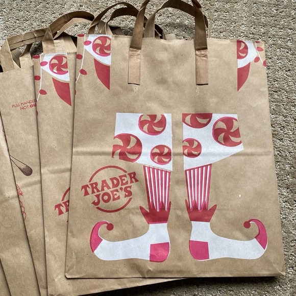 TRADER JOE’S • Set of 7+ Paper Reusable Bags - Picture 4 of 4